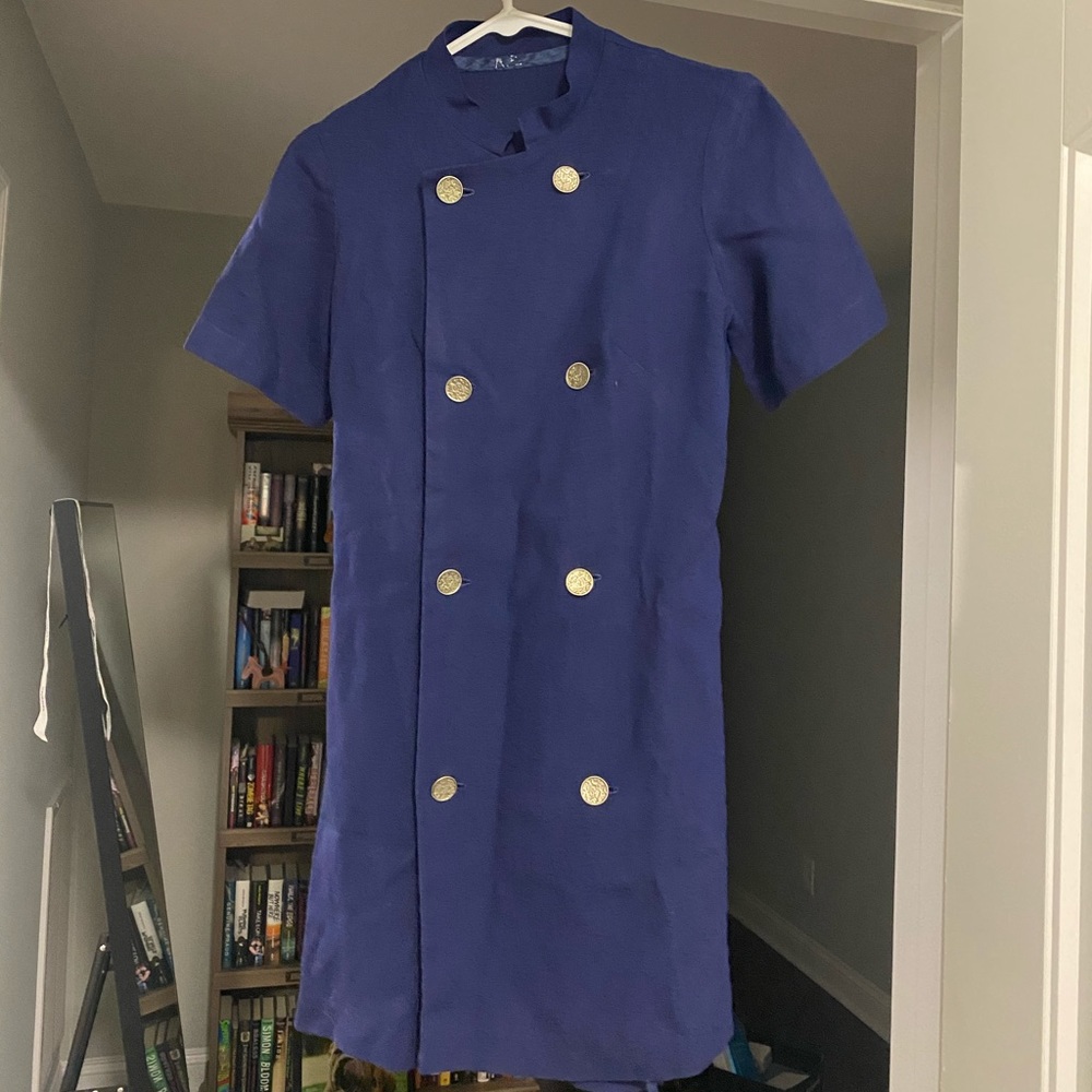 VINTAGE double-button stewardess style dress